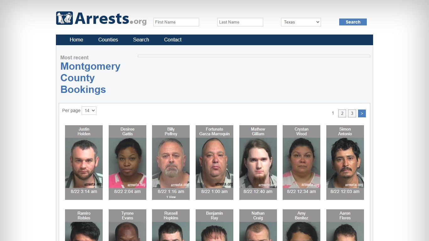 Montgomery County Arrests and Inmate Search